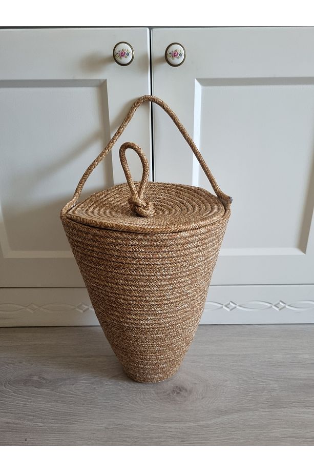 Poşetlik Dekoratif Kapaklı Poşet Organizeri 30x20 Cm - 1