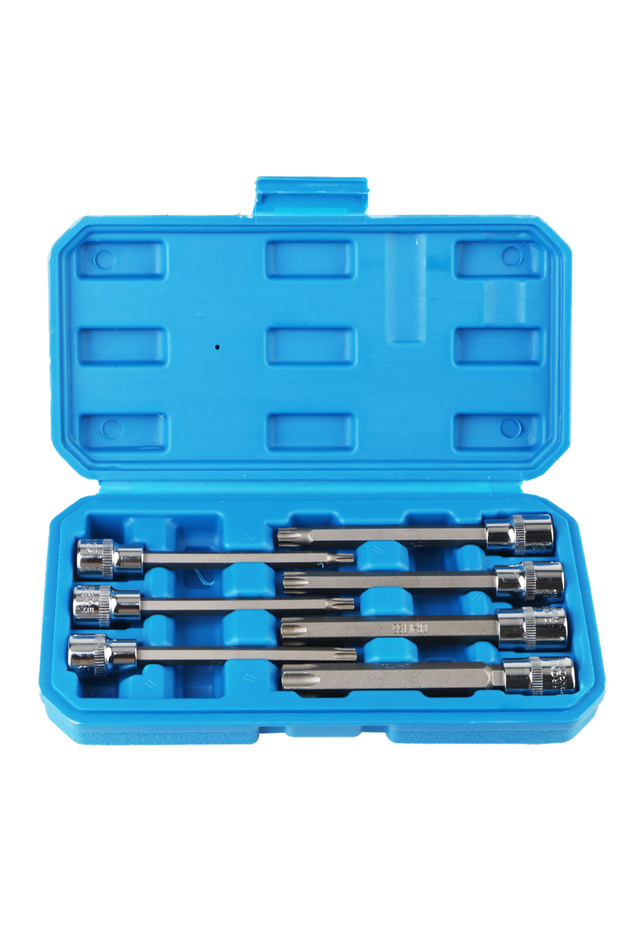 7PCS Car Automotive Tools Drive Extra Long T25, T30, T40, T45, T50, T55, T60 3/8inch Chrome-Vanadium