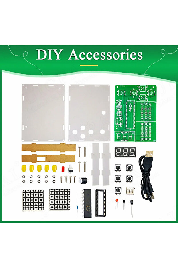 مجموعة أدوات صنع ألعاب البكسل DIY مشروع لحام إلكترونيات DIY تعلم التجميع مع... - 4