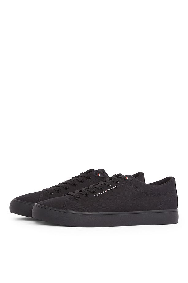 Siyah Erkek Sneaker TH HI VULC LOW CORE CANVAS - 3