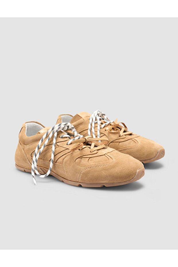 %100 Hakiki Deri Taba Kadın Sneaker - 2