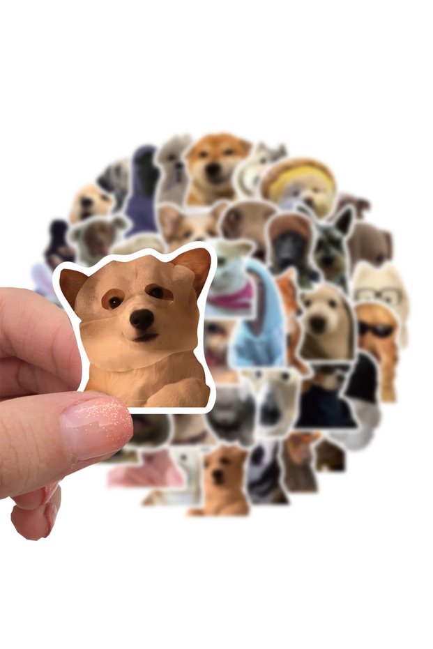 50pcs 50pcs Hot Cartoon Dogs Meme Graffiti Stickers Funny Decals Kids Toy DIY Suitcase Phone Laptop