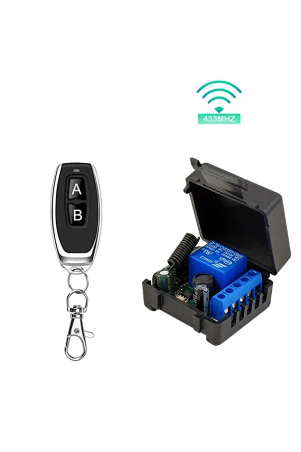 set 433Mhz Remote Control Wireless Switch DC 12V 10A Relay Receiver Mini Module Remote Control Unive - 1