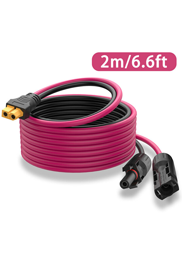كابل تمديد الطاقة الشمسية إلى XT60 من لوحة الطاقة الشمسية إلى XT60، موصل الطاقة الشمسية 12AWG 30A إلى كابل محول XT60