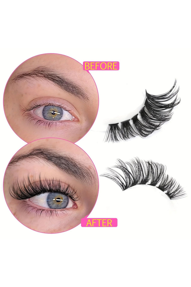 MIX MJ 50P DIY Lash Clusters 140pcs D Curl Lash Extension Clusters 8-16mm Individual Lashes That Loo - 2