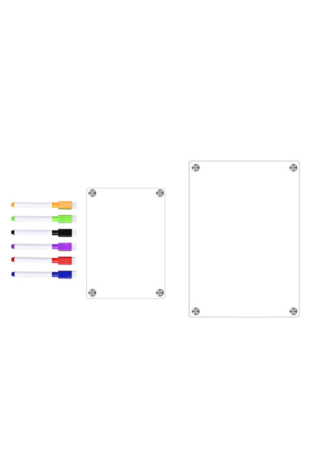 A3 A4 Clear Acrylic Magnetic Calendar Fridge Calendar Message Board Monthly Weekly Calendar Reusable