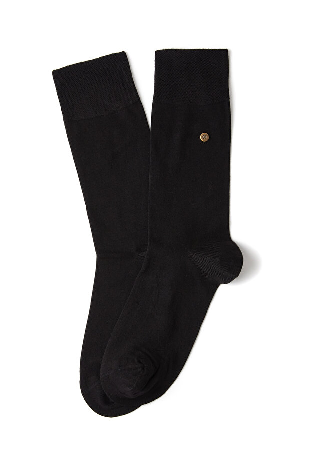 Siyah Erkek Bambu Çorap - 1