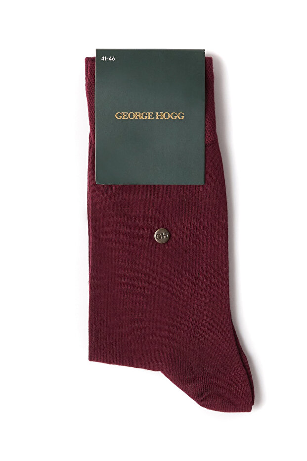 Bordo Erkek Bambu Çorap - 2