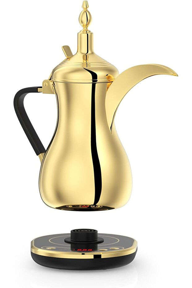 Al Saif 1L Coffee Pot with Digital Display for Temperature and Time, Gold - 4