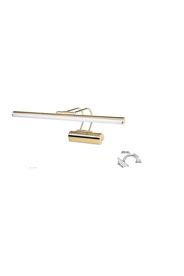 Gold Kasa Günışığı Banyo Duvar Ayna Tablo Aydınlatması Flüt Aplik Kuğu Aplik Led Aplik - 2