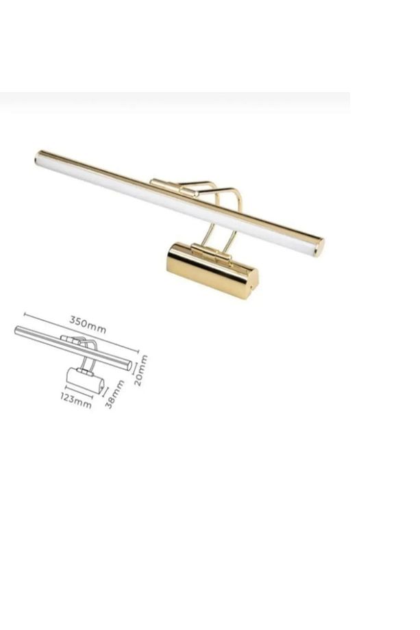 Gold Kasa Günışığı Banyo Duvar Ayna Tablo Aydınlatması Flüt Aplik Kuğu Aplik Led Aplik - 1