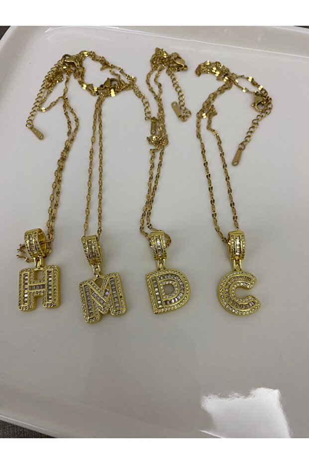 Çelik harfli kolye - 3