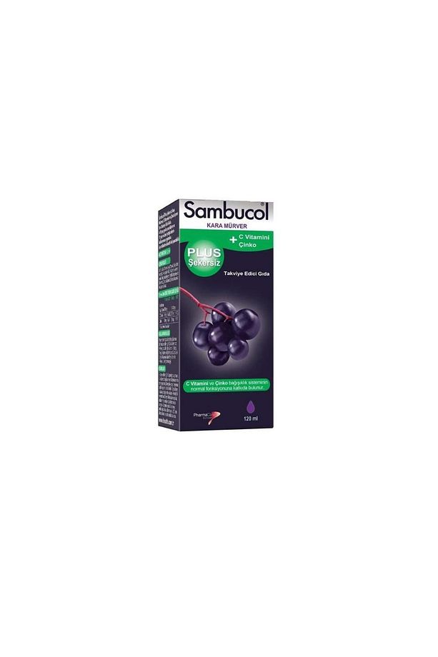 Plus Şekersiz C Vitamini Çinko Içeren Kara Mürver Ekstreli Takviye Edici Gıda 120 ml - 1