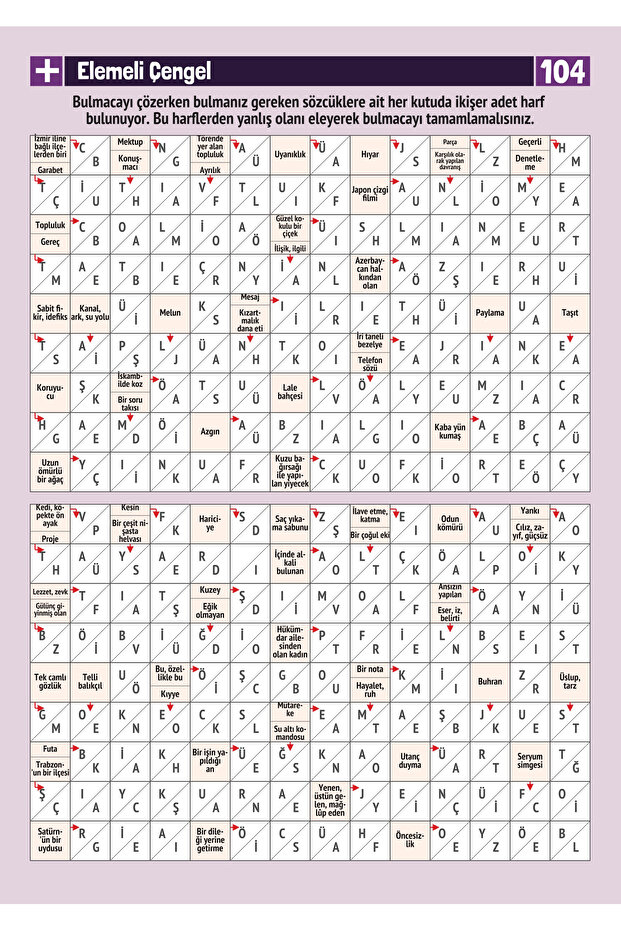 Çengel Bulmaca 001 - 7
