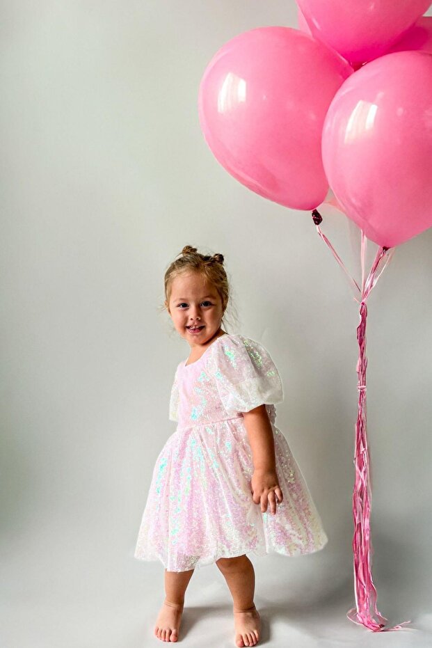 Girl's Sequined Sequined Special Occasion Wedding Evening Dress