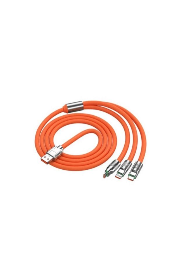 3in1 Phone Android Samsung Manyetik Mıknatıslı Şarj Kablosu Micro Usb Type-c Uyumlu Kafkef - 3