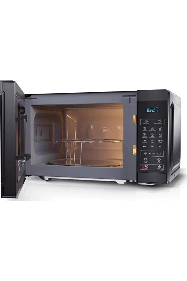 Cuptor cu microunde Sharp YC-MG02EB, 20 l, 800 W, Digital, Grill, EasyClean, Eco Function - 4
