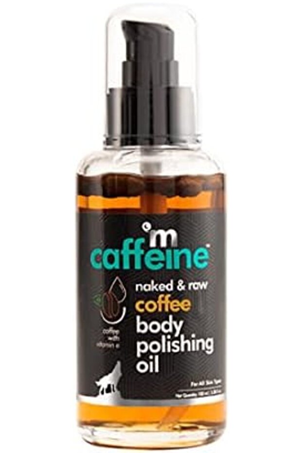 Coffee Body Polishing Oil (100ml) for Reducing Stretch Marks and Cellulite | With Olive Oi