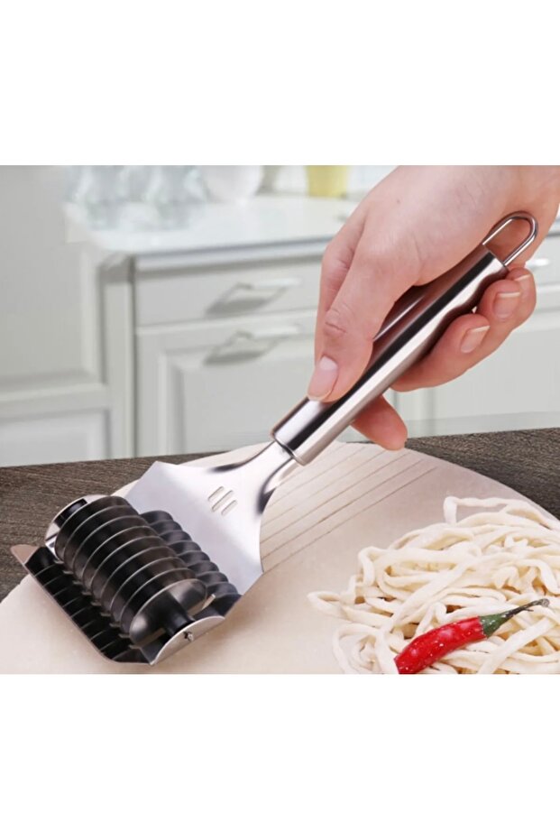 Stainless Steel Noodle Dough Pasta Cutter Shaper Knife Apparatus
