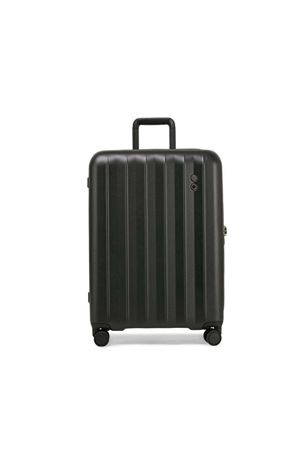 Amos Pro 65cm 4 Double Wheel Expandable Check-in Luggage Trolley Black