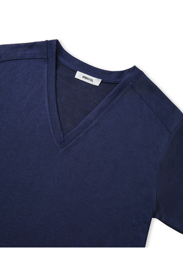 V yaka basic tişört - 4