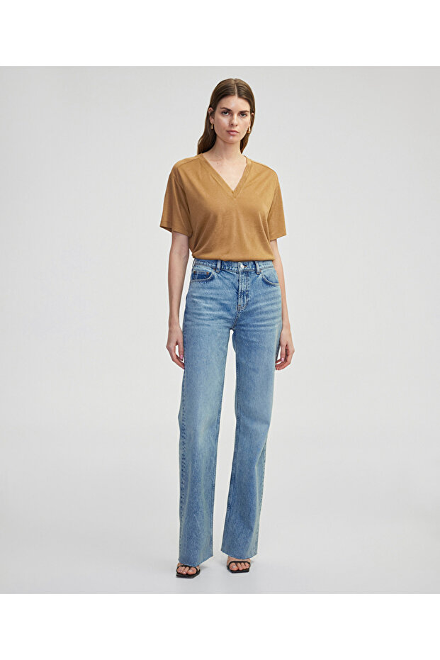 V yaka basic tişört - 2