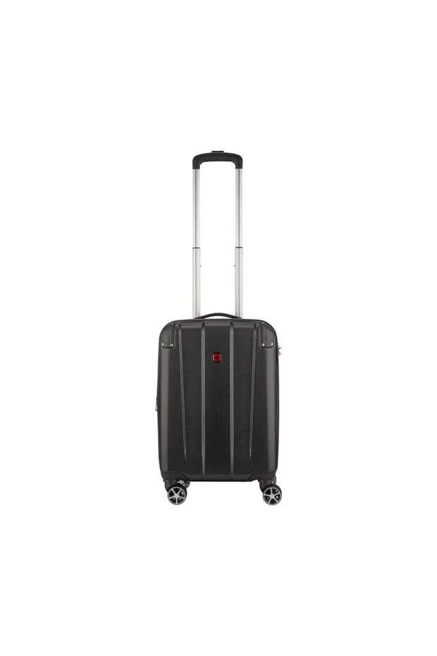 Protector Carry-On Hardside Expandable 55cm Cabin Luggage Trolley Black