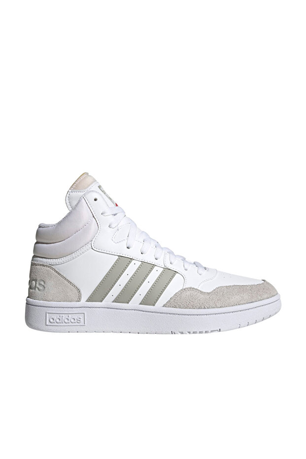 Hoops 3.0 Mid Erkek Beyaz Spor Ayakkabı (HP7940) - 1
