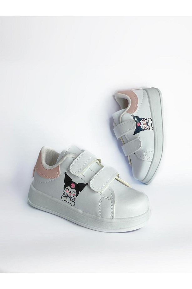 Kız Çocuk Beyaz Kuromi Spor Ayakkabı Sneakers Okul Ayakkabısı - 1