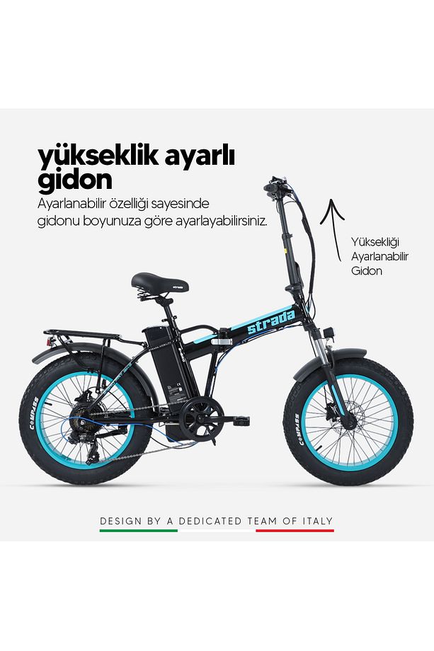 E-Bro 20 Jant Hidrolik Disk Katlanabilir Fat Bike Bisiklet - 3