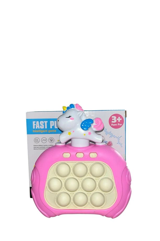 Sanri Unicorn Figürlü Işıklı Müzikli Popit Eğitici Oyuncak Unicorn Pop It Fast Push Elektronik Popit - 5