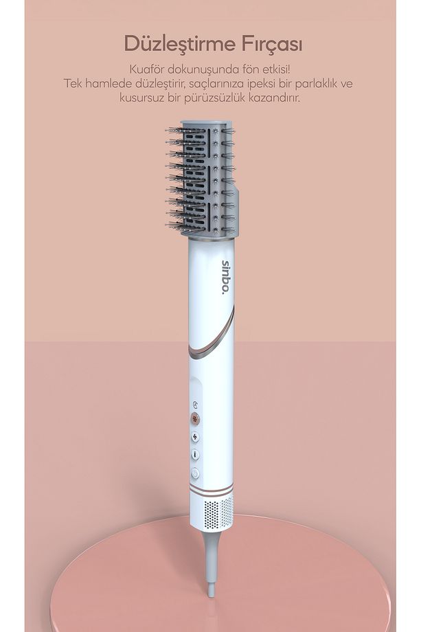 SHD-1720 - VolumAir 5 In 1 Katlanabilir Air Saç Kurutma ve Şekillendirme Sistemi Beyaz - 8