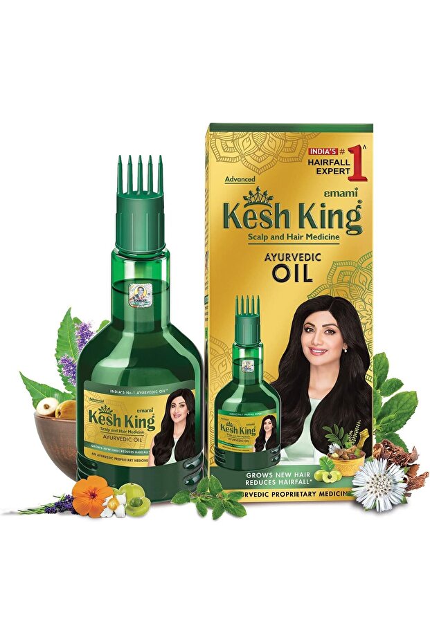 Kesh King Ayurvedic Oil Solution For Hair Related Problems - Protecting And Nourishing 300 ml