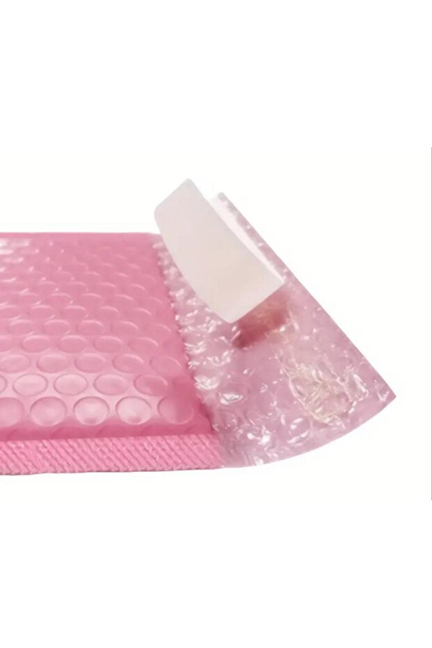 Bantlı Pembe Patpatlı Balonlu Kargo Poşeti E Ticaret poşeti 50 Adet 13x18+4 - 5
