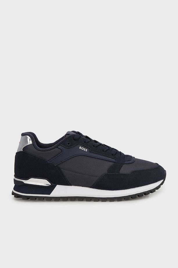 Logolu Süet Detaylı Sneaker Ayakkabı Erkek AYAKKABI 50523221 410 - 1
