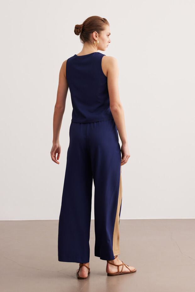 Lacivert Basic Krep Takım - 7