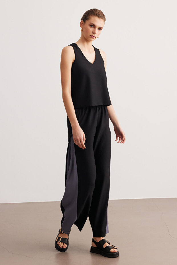 Siyah Basic Krep Takım - 4