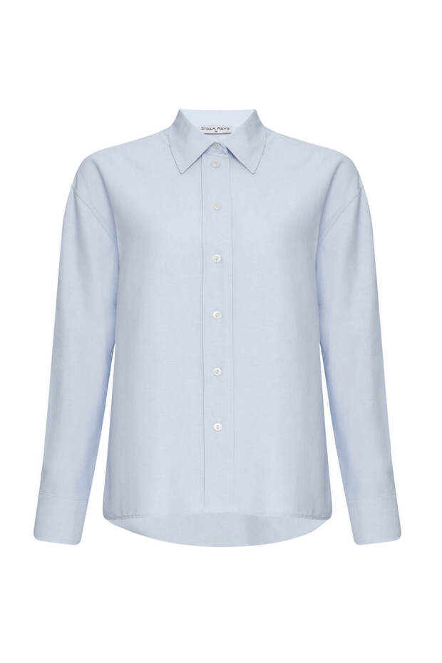 Mavi Oxford Basic Gömlek - 1