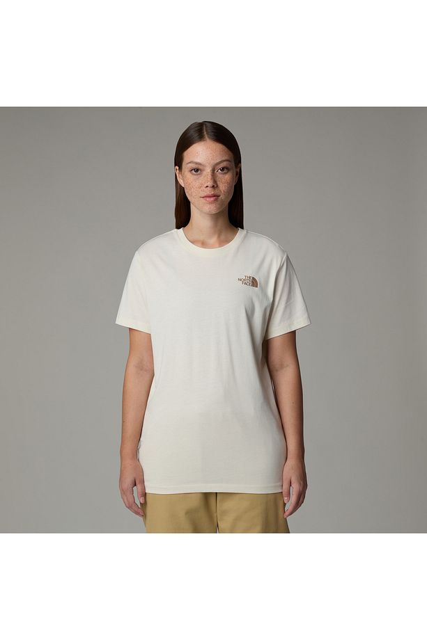 W Ss Box Nse Relaxed Tee Kadin Bej Tshirt Nf0a87nk95r1 - 1