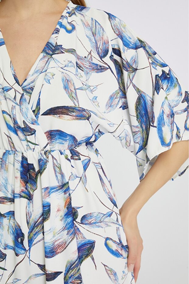 Rochie din viscoză imprimată - 4