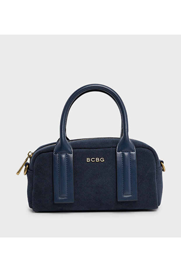 Blue Solid Handheld Bag - 1