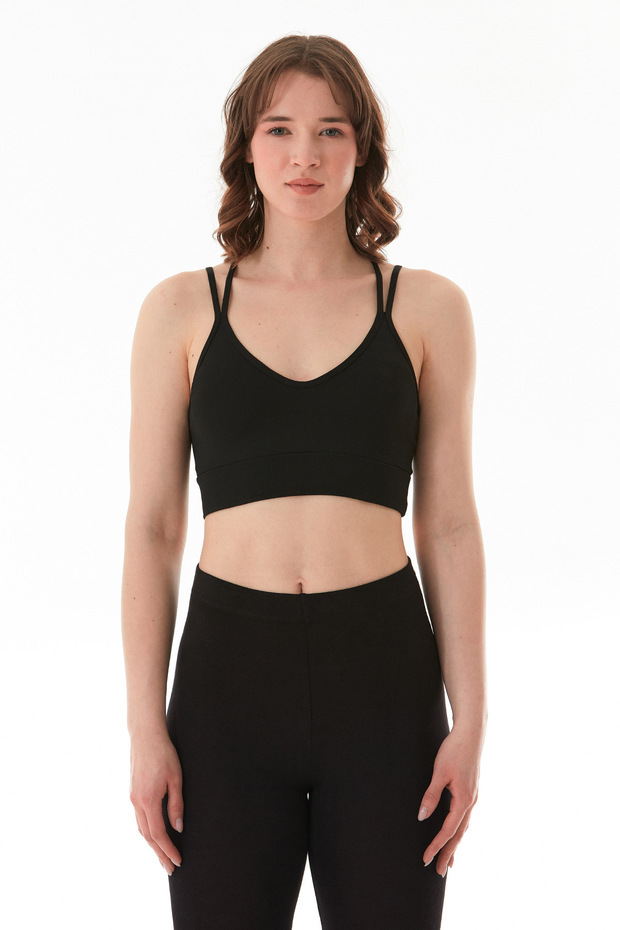 Basic İnce Askılı Kaplı Büstiyer - 5