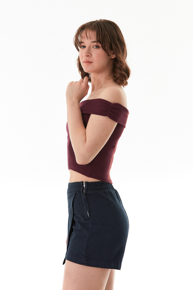 Basic Madonna Yaka Modal Bluz - 5