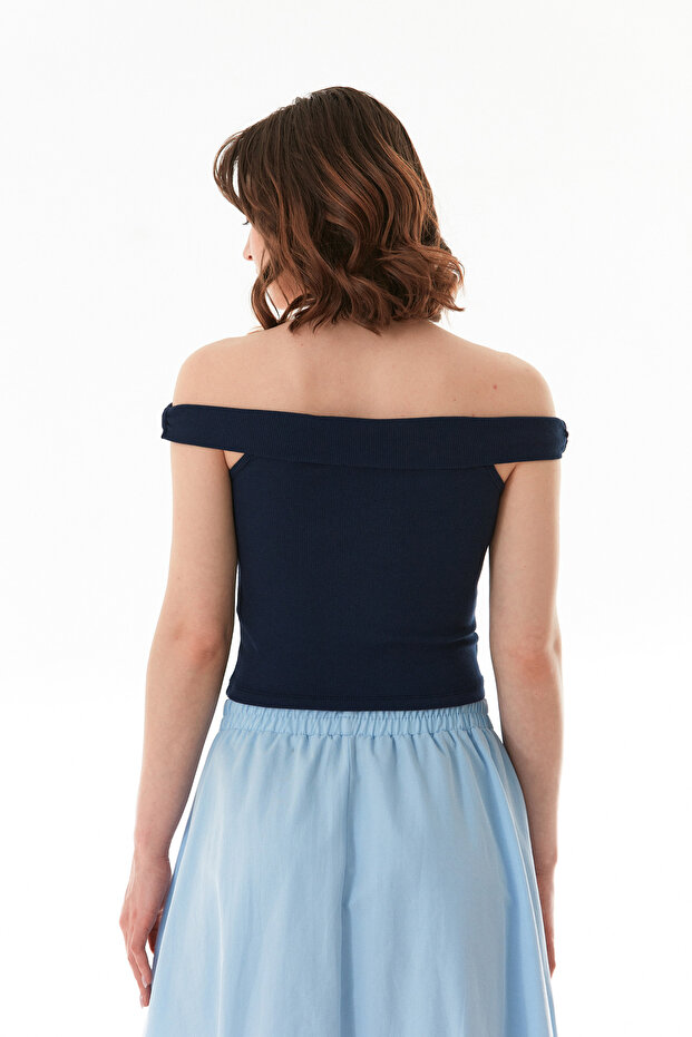 Basic Madonna Yaka Modal Bluz - 5