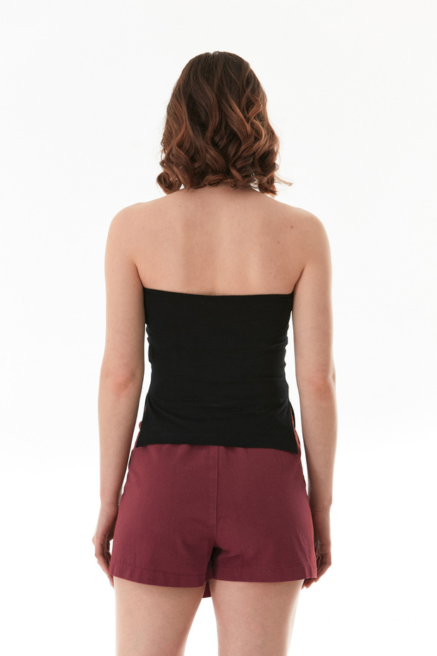 صدرية أساسية بدون حمالات مع فتحات جانبية - 5