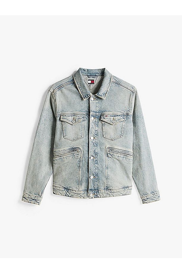 Isaac Distressed Relaxed Trucker Jacket - 2