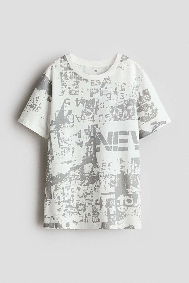 Printed cotton T-shirt