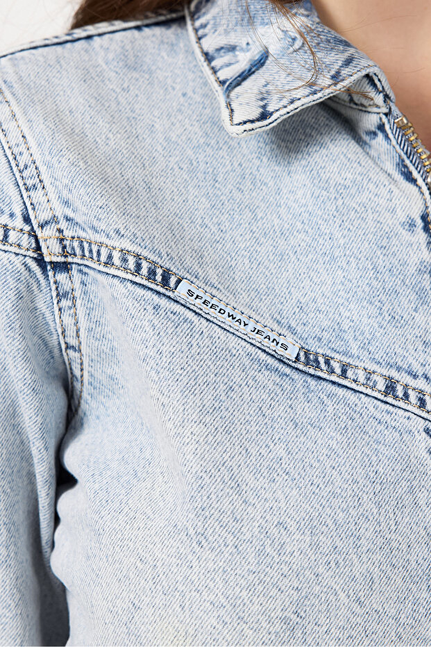 Kadın Denim Tulum - 5