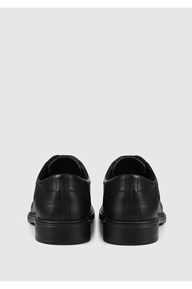 Siyah Deri Erkek Ayakkabı - 4