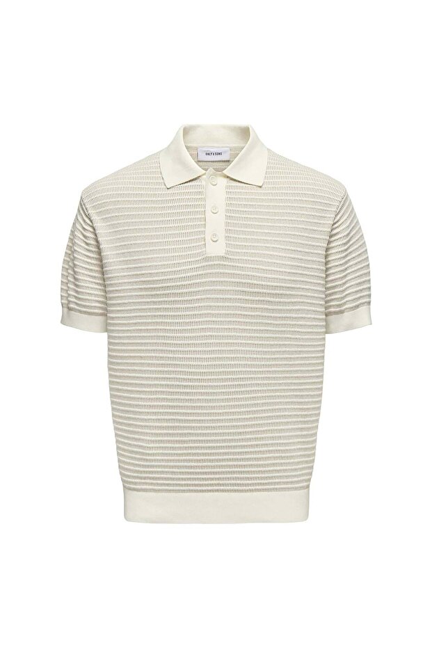 Gustav Men's Beige Polo T-Shirt ( 22031848 -Slg)